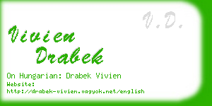 vivien drabek business card